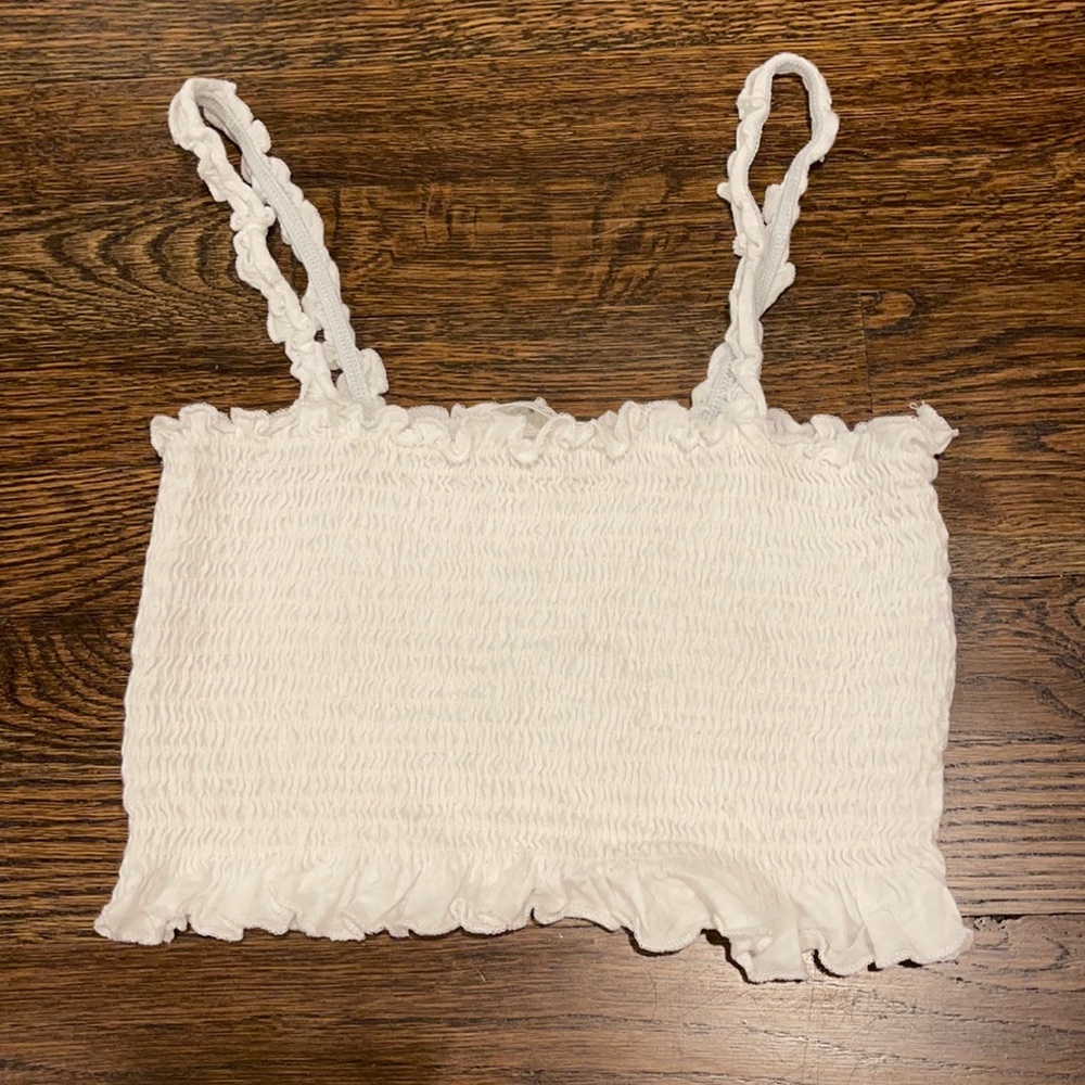 White crop top